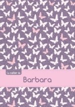 Le cahier de Barbara - Séyès, 96p, A5 - Papillons Mauve