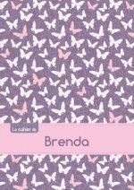 Le cahier de Brenda - Séyès, 96p, A5 - Papillons Mauve