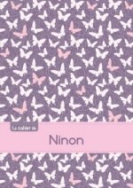 CAHIER NINON SEYES,96P,A5 PAPILLONSMAUVE