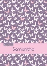 CAHIER SAMANTHA SEYES,96P,A5 PAPILLONSMAUVE
