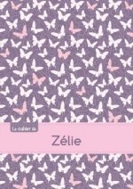 CAHIER ZELIE PTSCX,96P,A5 PAPILLONSMAUVE