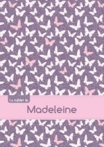 CAHIER MADELEINE BLANC,96P,A5 PAPILLONSMAUVE