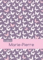 CAHIER MARIE PIERRE BLANC,96P,A5 PAPILLONSMAUVE