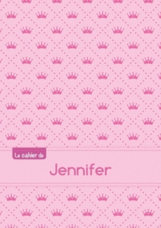 Le cahier de Jennifer - Blanc, 96p, A5 - Princesse