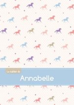 Le cahier d'Annabelle - Petits carreaux, 96p, A5 - Chevaux
