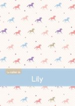 Le cahier de Lily - Petits carreaux, 96p, A5 - Chevaux