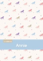 Le cahier d'Annie - Blanc, 96p, A5 - Chevaux