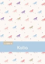 Le cahier de Katia - Blanc, 96p, A5 - Chevaux
