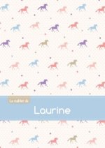 Le cahier de Laurine - Blanc, 96p, A5 - Chevaux