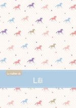 Le cahier de Lili - Blanc, 96p, A5 - Chevaux