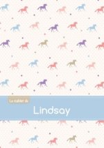 Le cahier de Lindsay - Blanc, 96p, A5 - Chevaux