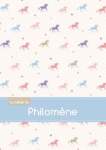CAHIER PHILOMENE BLANC,96P,A5 CHEVAUX