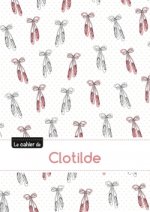 Le cahier de Clotilde - Petits carreaux, 96p, A5 - Ballerine