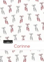 Le cahier de Corinne - Petits carreaux, 96p, A5 - Ballerine