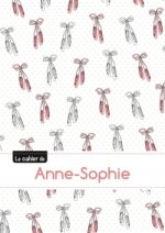 Le cahier d'Anne-Sophie - Blanc, 96p, A5 - Ballerine