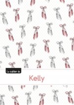 Le cahier de Kelly - Blanc, 96p, A5 - Ballerine