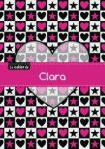 Le cahier de Clara - Petits carreaux, 96p, A5 - C ur et étoile