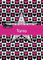 CAHIER TANIA PTSCX,96P,A5 ETOILEETCoeUR