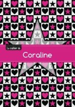 Le cahier de Coraline - Blanc, 96p, A5 - Étoile et c ur