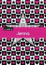 Le cahier de Jenna - Blanc, 96p, A5 - Étoile et c ur