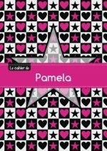CAHIER PAMELA BLANC,96P,A5 ETOILEETCoeUR