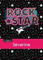 CAHIER SEVERINE BLANC,96P,A5 ROCKSTAR