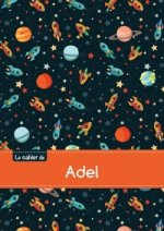 Le cahier d'Adel - Petits carreaux, 96p, A5 - Espace
