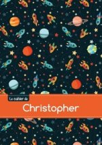 Le cahier de Christopher - Petits carreaux, 96p, A5 - Espace