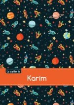 Le cahier de Karim - Petits carreaux, 96p, A5 - Espace
