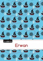 Le cahier d'Erwan - Blanc, 96p, A5 - Pirates