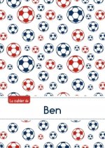 Le cahier de Ben - Blanc, 96p, A5 - Football Paris