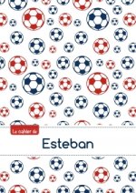 Le cahier d'Esteban - Blanc, 96p, A5 - Football Paris