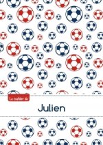 Le cahier de Julien - Blanc, 96p, A5 - Football Paris