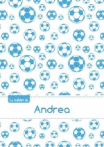 Le cahier d'Andrea - Blanc, 96p, A5 - Football Marseille