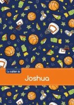 Le cahier de Joshua - Petits carreaux, 96p, A5 - Basketball