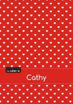 Le cahier de Cathy - Blanc, 96p, A5 - Petits c urs