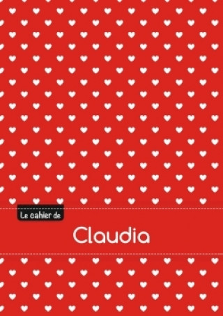 Le cahier de Claudia - Blanc, 96p, A5 - Petits c urs