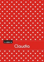 Le cahier de Claudia - Blanc, 96p, A5 - Petits c urs