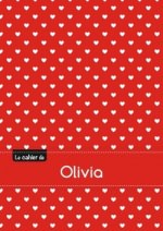 CAHIER OLIVIA BLANC,96P,A5 PETITSCoeURS