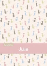 Le cahier de Julie - Séyès, 96p, A5 - Chats