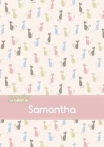 CAHIER SAMANTHA PTSCX,96P,A5 CHATS