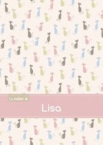 Le cahier de Lisa - Blanc, 96p, A5 - Chats