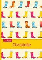Le cahier de Christelle - Séyès, 96p, A5 - Bottes de pluie