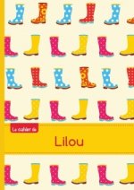 Le cahier de Lilou - Blanc, 96p, A5 - Bottes de pluie