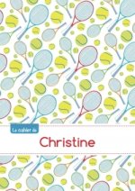 Le cahier de Christine - Séyès, 96p, A5 - Tennis