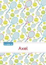 Le cahier d'Axel - Petits carreaux, 96p, A5 - Tennis