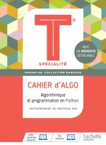 Barbazo Cahier d'Algo Mathématiques terminales spécialité - Ed. 2020