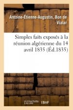 Simples Faits Exposes A La Reunion Algerienne Du 14 Avril 1835