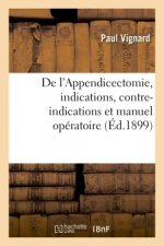 de l'Appendicectomie, Indications, Contre-Indications Et Manuel Operatoire
