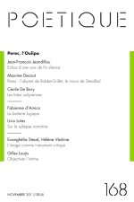 Poétique, n°168, tome 68